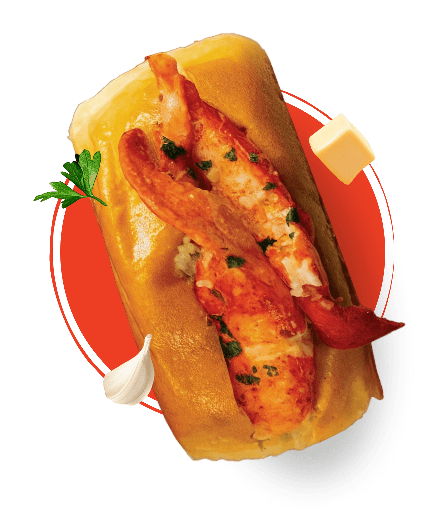 Garlic Butter Roll lobster roll