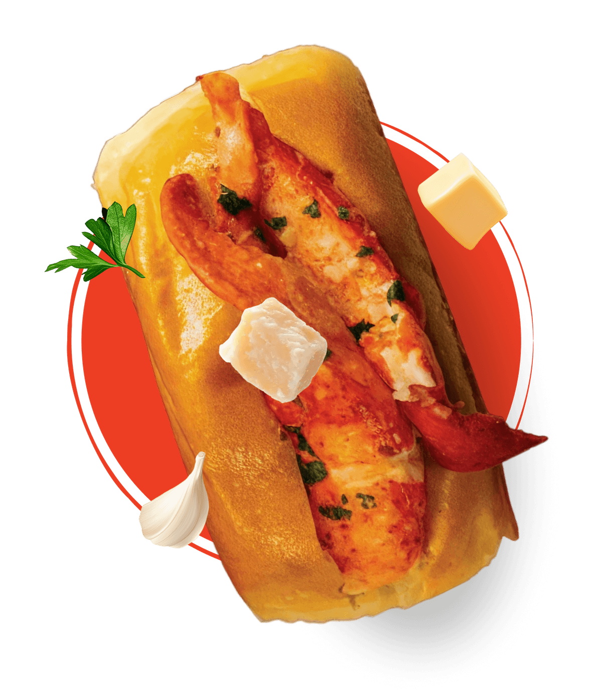 Garlic Butter Roll lobster roll